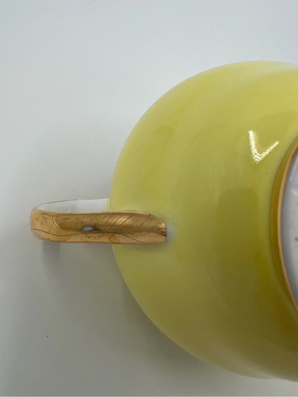Vintage Yellow Milk Creamer Pitcher Daffodils Fine Bone China By Argyle England
